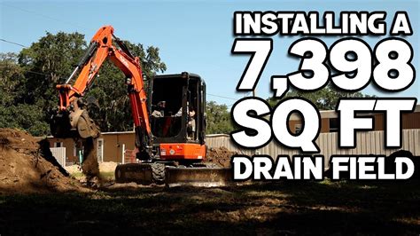 mini excavator for septic installation|KUBOTA MINI EXCAVATOR installs SEPTIC Tank System on .